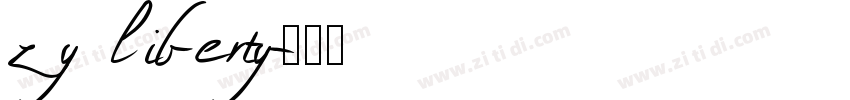 zy liberty字体转换